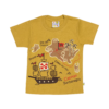 Polera manga corta bebé isla del tesoro color verde oliva claro