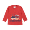 Guinda-Polera manga larga camión constructor color ladrillo