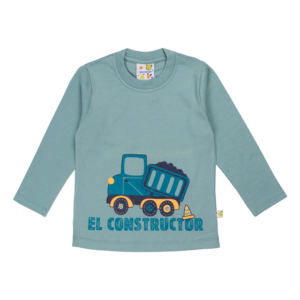 Guinda-Polera manga larga camión constructor color petróleo opaco