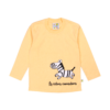 Guinda-Polera manga larga cebra color amarillo