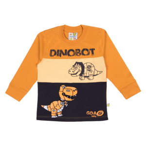 Guinda-Polera bebé Dinobot color Naranja