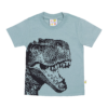 Guinda-Polera manga corta con dinosaurio color verde menta