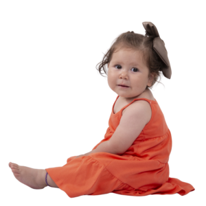 Vestido de 3 capas con tiras