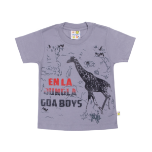 Guinda-Polera manga corta jungla color naranja