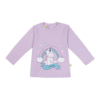Guinda-Polera manga larga arco iris y unicornio color lila bajito