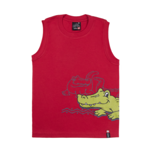 Guinda - Solera cocodrilo para niños en color rojo oscuro