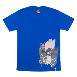 Guinda - Polera manga corta piratas color azul electrico
