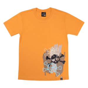 Guinda - Polera manga corta piratas color mostaza