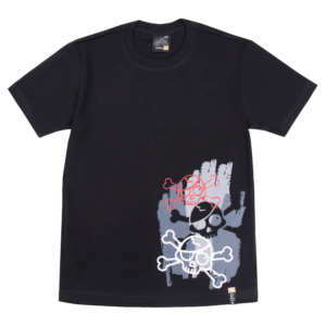 Guinda - Polera manga corta piratas color negro