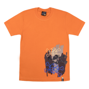 Guinda - Polera manga corta piratas color naranja