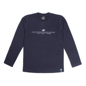 Guinda - Polera manga larga color entero color azul marino