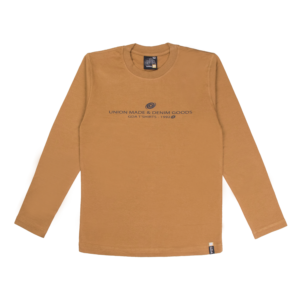 Guinda - Polera manga larga color entero color camel