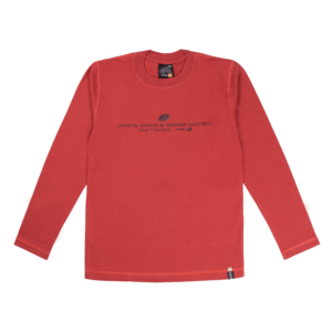 Guinda - Polera manga larga color entero color ladrillo