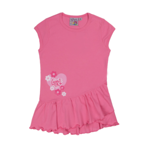 Guinda - Solera vestido corazón flor color rosado chicle