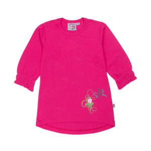 Guinda - Polera manga media picaflor color fucsia