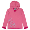 Guinda - Polera manga larga con capucha color rosa