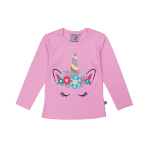 Guinda - Polera manga larga color rosa bajito