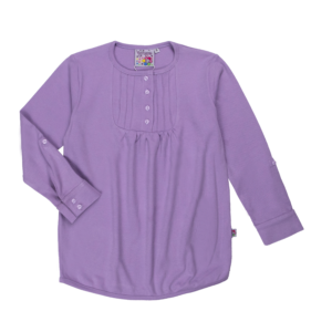 Guinda - Polera manga larga con detalle de botones color lila
