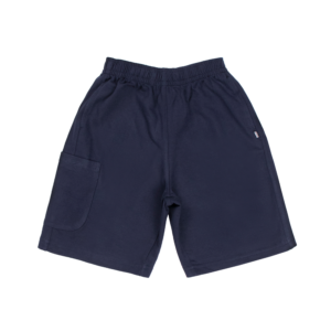 Guinda - Short de algodón moleton color azul marino
