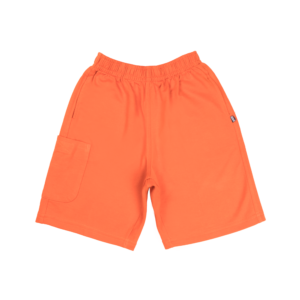 Guinda - Short de algodón moleton color naranja