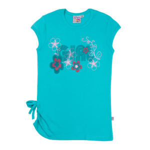 Guinda - Polera manga corta Girl color Verde Agua marina Oscuro