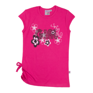 Guinda - Polera manga corta Girl color fucsia