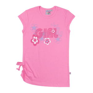Guinda - Polera manga corta Girl color Rosado chicle